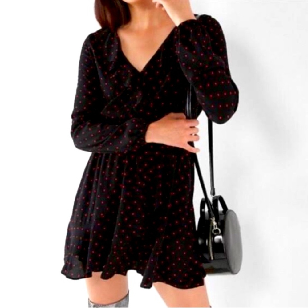 Express Red & White Polka Dot dress
